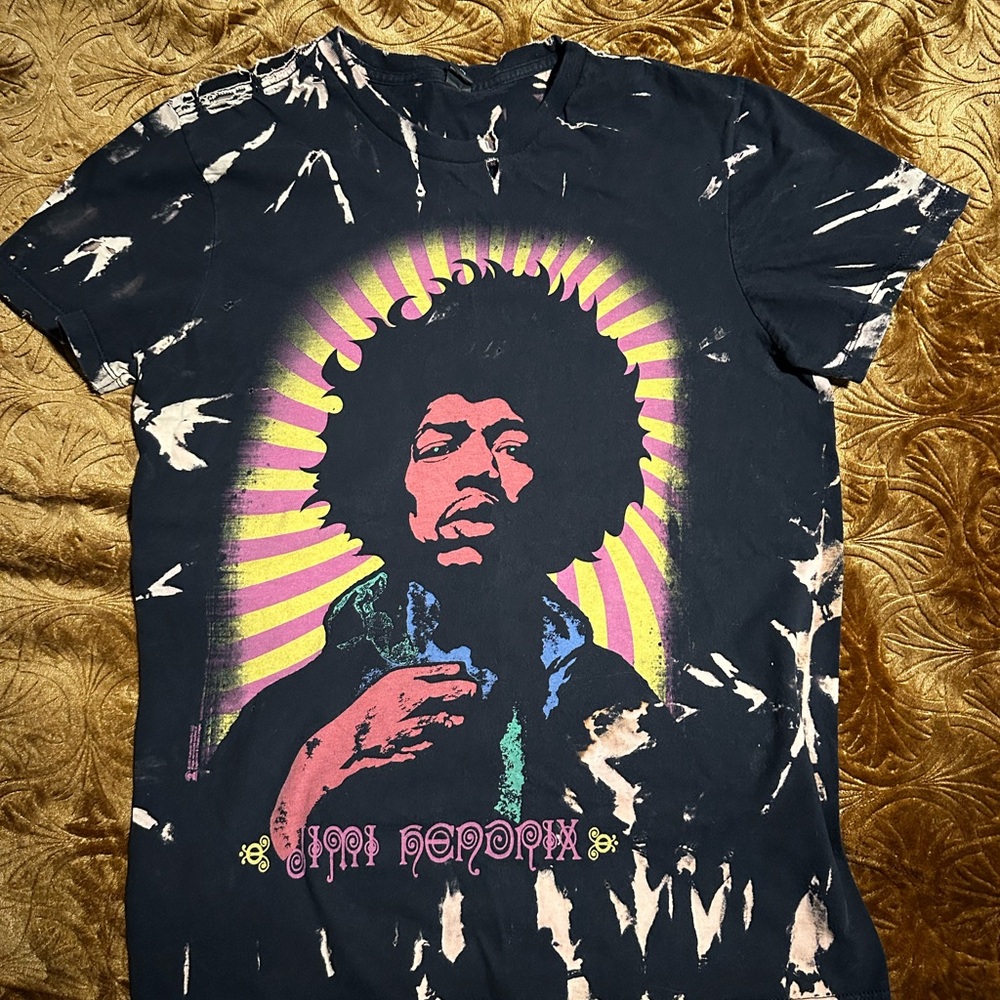 Vintage Distressed Jimi Hendrix Graphic Tee Small